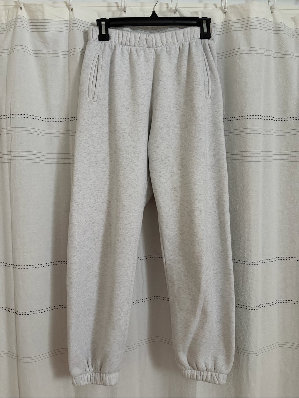 Boutique White/LG Fleece Sweatpants